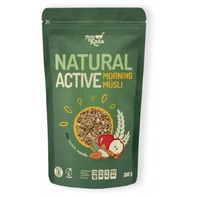MUSLI MORNING NATURAL ACTIVE S MANDLAMI A OVOCIM 350g AVANTU