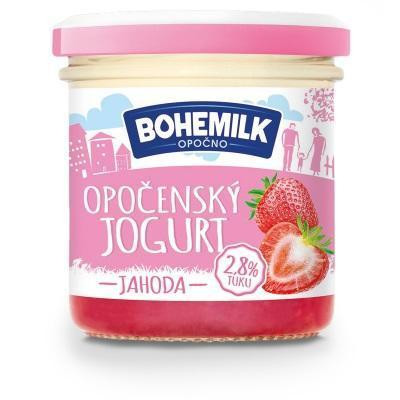 JOGURT OPOČENSKÝ JAHODA 150g BOHEMILK