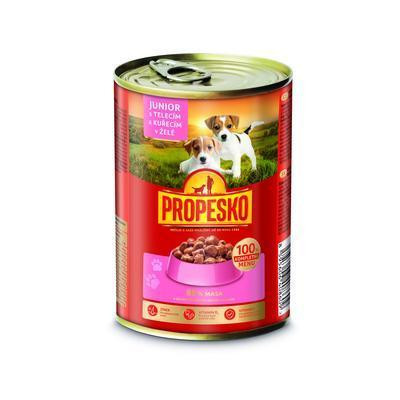 KONZERVA PES JUNIOR TEĽA-KURA 415g PROPESKO