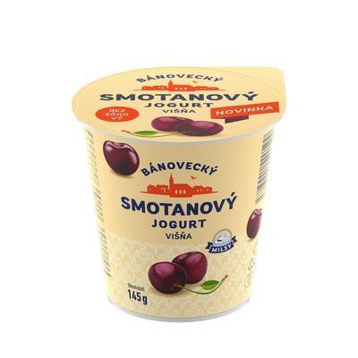 JOGURT SMOTANOVÝ VIŠŇA 145g BÁNOVECKÝ