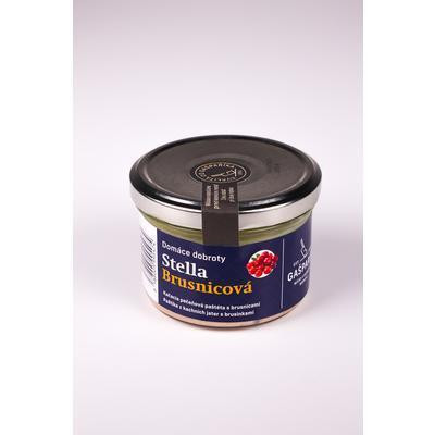 PAŠTÉTA KAČACIA PEČEŇOVÁ S BRUSNICAMI 140g STELLA SKLO GAŠP