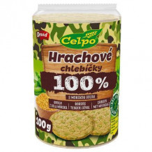 CHLEBÍK CELOZRNNÝ 100% NATURAL HRACH MORSKÁ SOĽ BEZLEP 100g