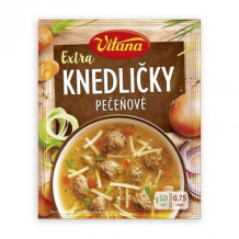 POLIEVKA INSTANTNÁ S PEČEŇOVÝMI KNEDLIČKAMI 55g EXTRA VITANA