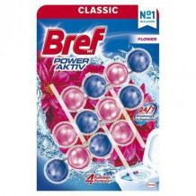 OSVIEŽOVAČ WC BREF POWER AKTIV FLOWER 3x50g