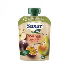 DETSKÁ VÝŽIVA BIO JABLKO, HRUŠKA MARAKUJA 100g SUNAR KAPSIČK