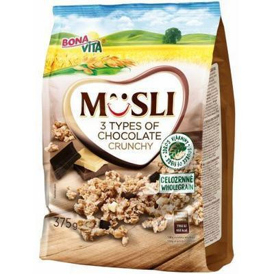 MUSLI ZAPEKANÉ 3 DRUHY ČOKOLÁDY 375g BONAVITA
