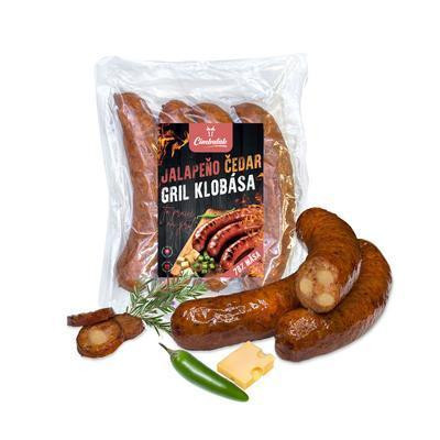 +++ KLOBÁSA JALAPEŇO ČEDAR GRIL 600g CIMBAĽÁK