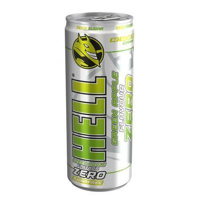 NÁPOJ ENERGETICKÝ HELL GREEN APPLE ZERO 0.25l PLECH VRATNÝ O