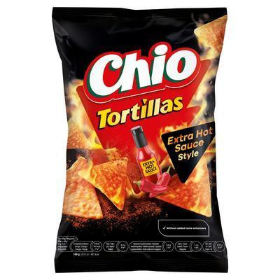 CHIO TORTILLAS EXTRA HOT SAUCE 110g