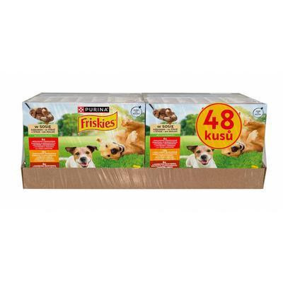 KAPSIČKA PES FRISKIES ADULT MULTIPACK HOVÄDZIE/KURA/JAHŇACIE