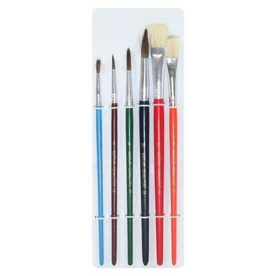 ŠTETEC SADA FOSKA 6ks GUĽATÉ + PLOCHÉ COLOR /2,4,6,10 + 8,12
