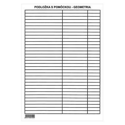 PODLOŽKA ŠKOLSKÁ LAMINO A4 S POMÔCKOU GEOMETRIA