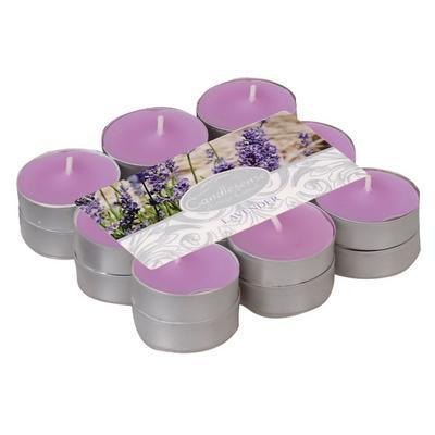 SVIEČKY ČAJOVÉ LAVENDER 18ks