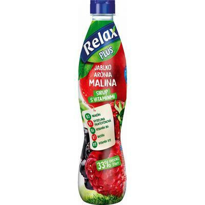 SIRUP JABLKO, ARÓNIA, MALINA 0.7l RELAX PLUS PET zár.30.9.20