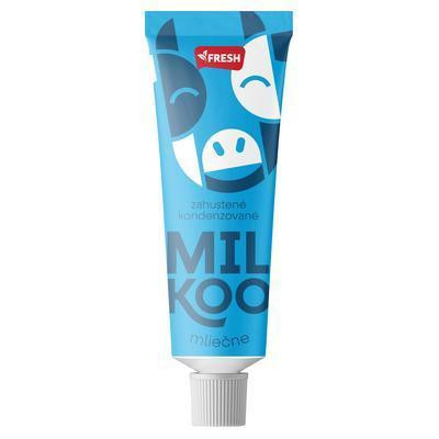 MLIEKO KONDENZOVANÉ SLADENÉ MLIEČNE MILKOO V TUBE 75g FRESH