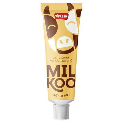 MLIEKO KONDENZOVANÉ SLADENÉ KAKAOVÉ MILKOO V TUBE 75g FRESH