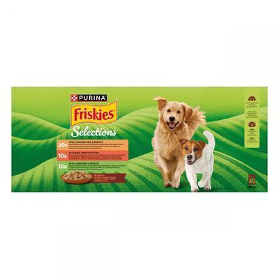 KAPSIČKA PES FRISKIES ADULT MULTIPACK HOVÄDZIE/KURA/JAHŇACIE
