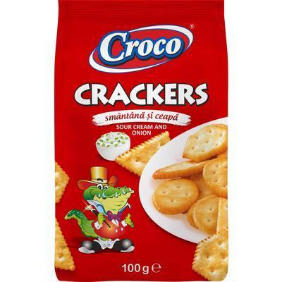 KREKRY CROCO KYSLÁ SMOTANA A CIBUĽA 100g
