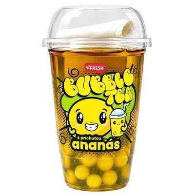 NÁPOJ BUBBLE TEA ANANÁS 390ml FRESH